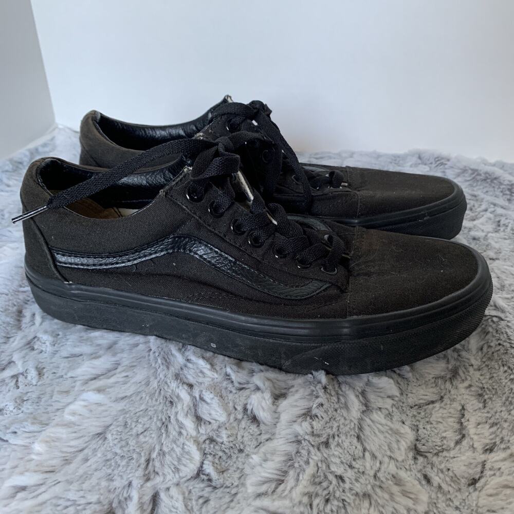 Vans Unisex Off The Wall 721565 All Black Casual Shoes Sneakers Size 8M, 9.5W